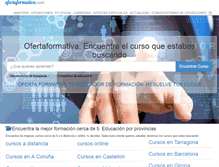 Tablet Screenshot of ofertaformativa.com